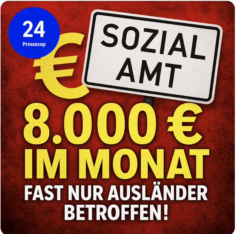 SOZIALSTAAT AM LIMIT! – 8.000 EURO IM MONAT UND DER STEUERZAHLER ZAHLT!