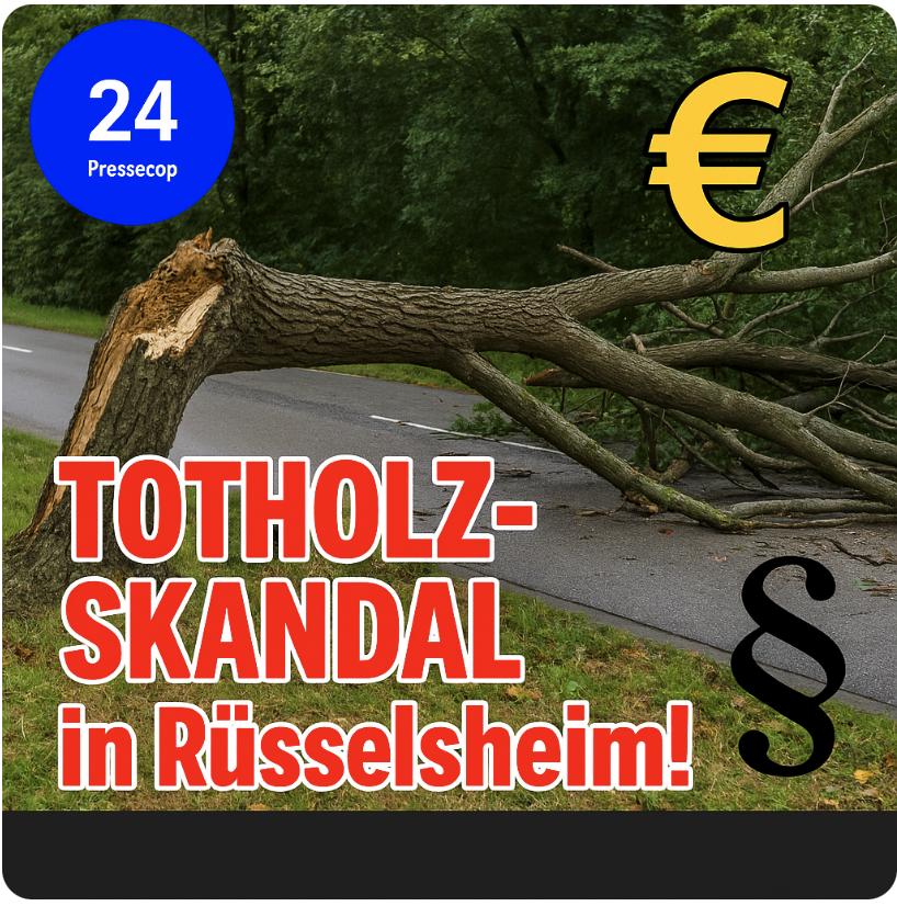 SKANDAL   UM   TOTHOLZ! – LEBENSGEFAHR AUF  RÜSSELSHEIMS  STRASSEN  WIRD  IGNORIERT!