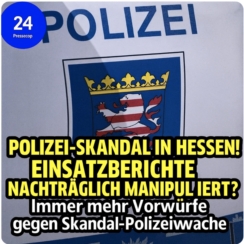 SKANDALWACHE IN HESSEN: POLIZEI MANIPULIERT EINSATZBERICHTE!