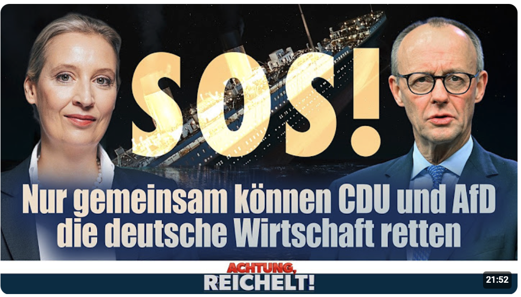 SOS! AfD und CDU können die deutsche Wirtschaft nur gemeinsam retten |