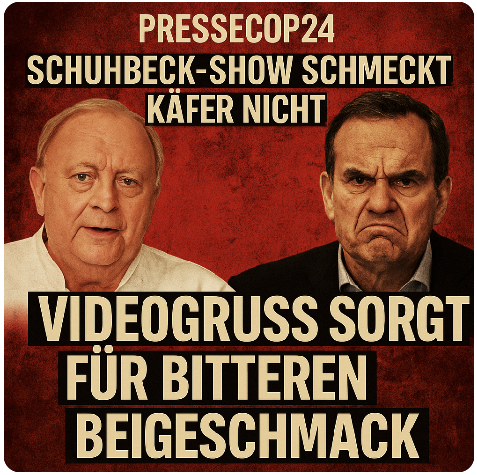 „SCHUHBECK-SHOW SCHMECKT KÄFER NICHT – VIDEOGRUSS SORGT FÜR BITTEREN BEIGESCHMACK“