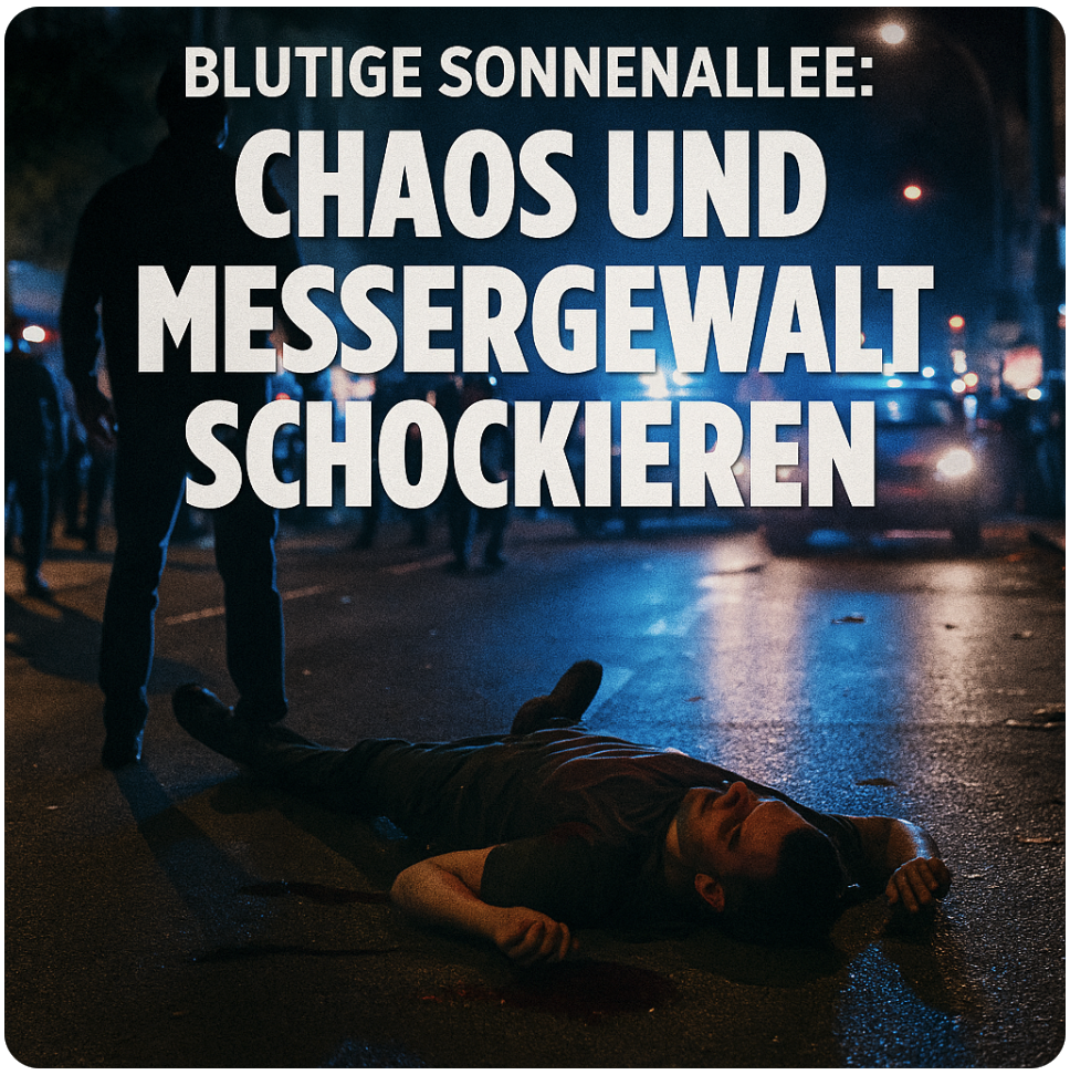 „BLUTIGE ZONE SONNENALLEE: CHAOS UND MESSERGEWALT SCHOCKIEREN“