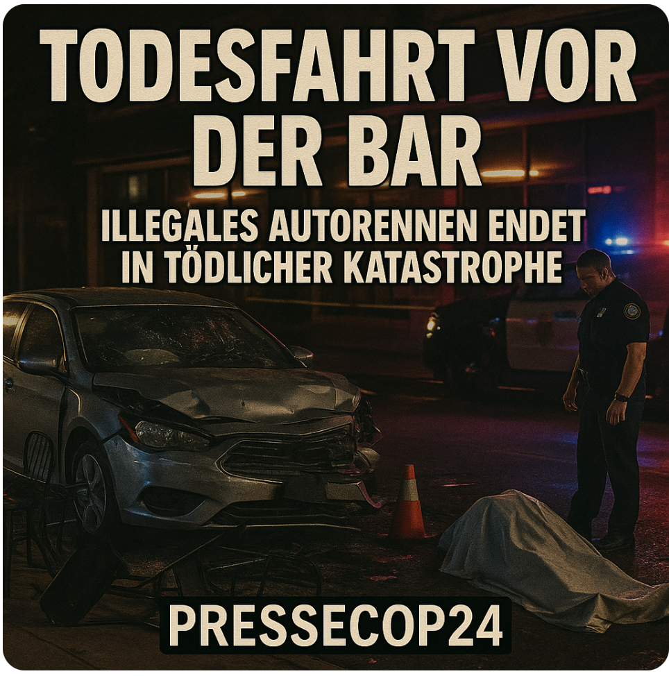 Todesfahrt vor der BarIllegales Autorennen endet in tödlicher Katastrophe