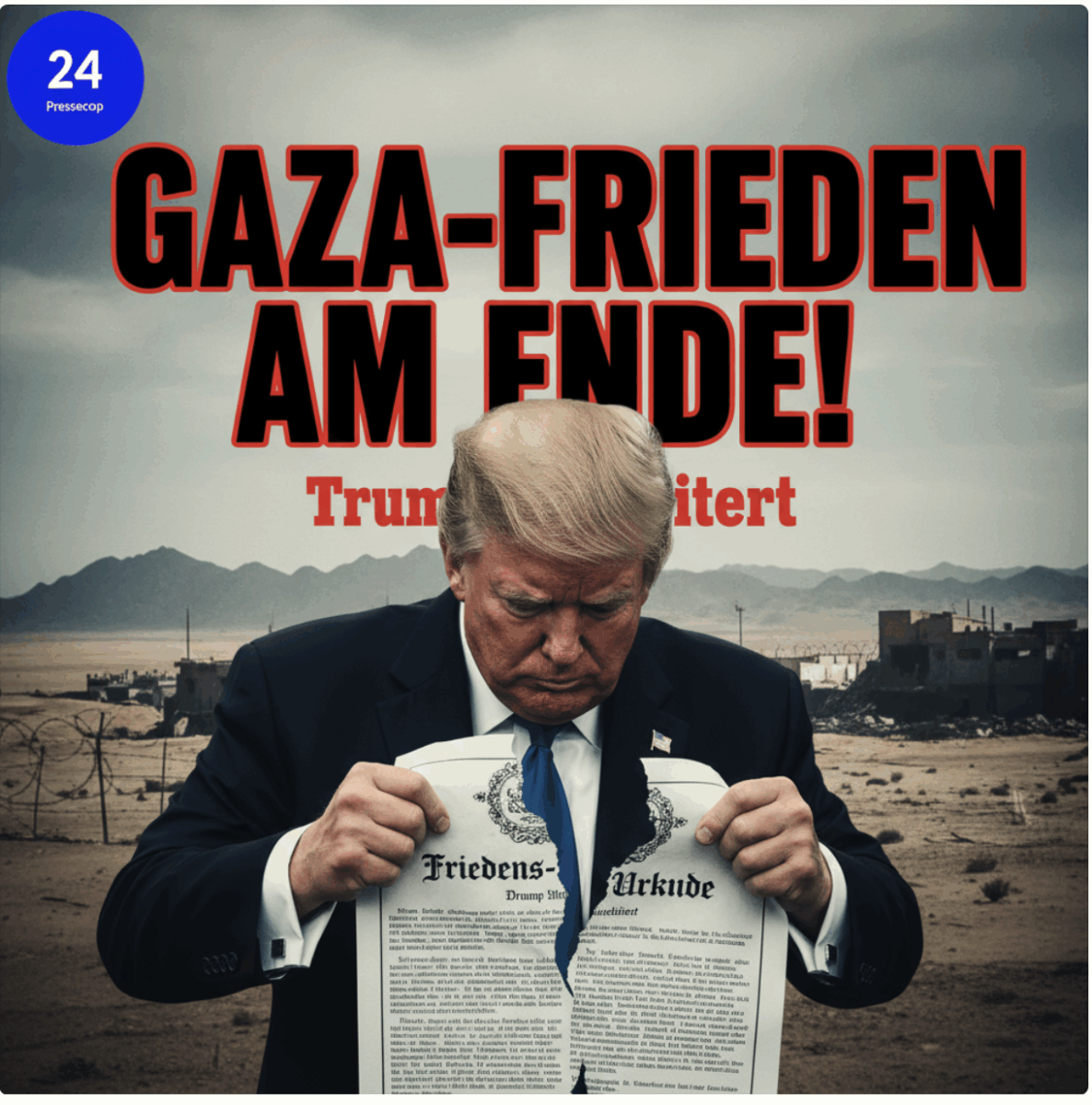 Gaza-Deal am Abgrund – Trumps Friedenswunder droht zu platzen!