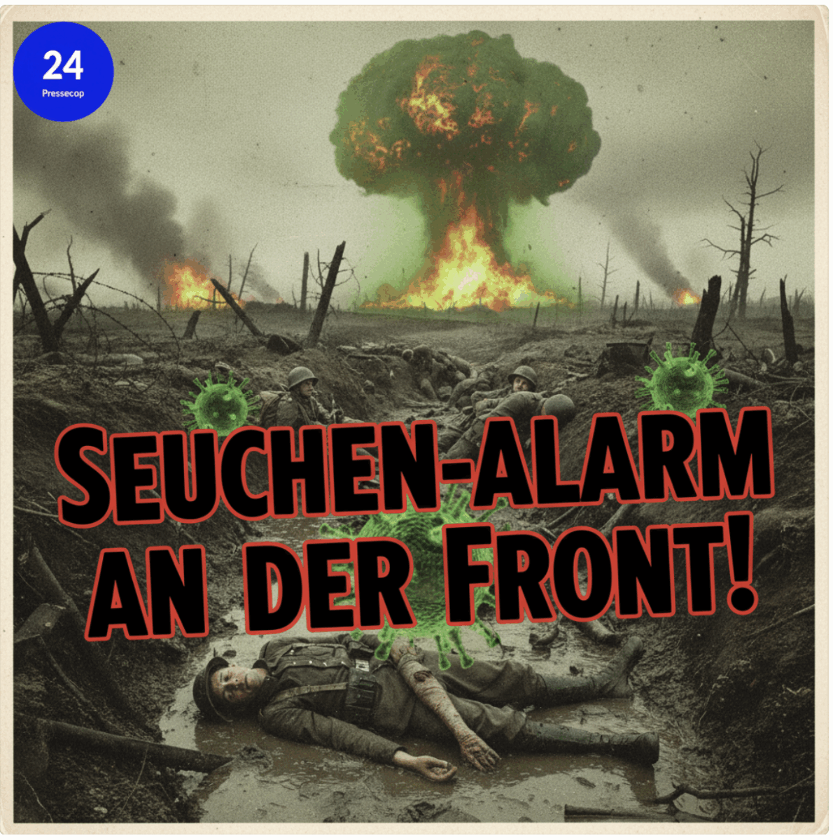 Weltkriegs-Seuche an der Front – Tod aus dem Boden bedroht ukrainische Soldaten!