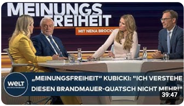 KUBICKI: „Unser Rechtsstaat kümmert sich nicht mehr um die Verfolgung wirklicher Straftaten!“