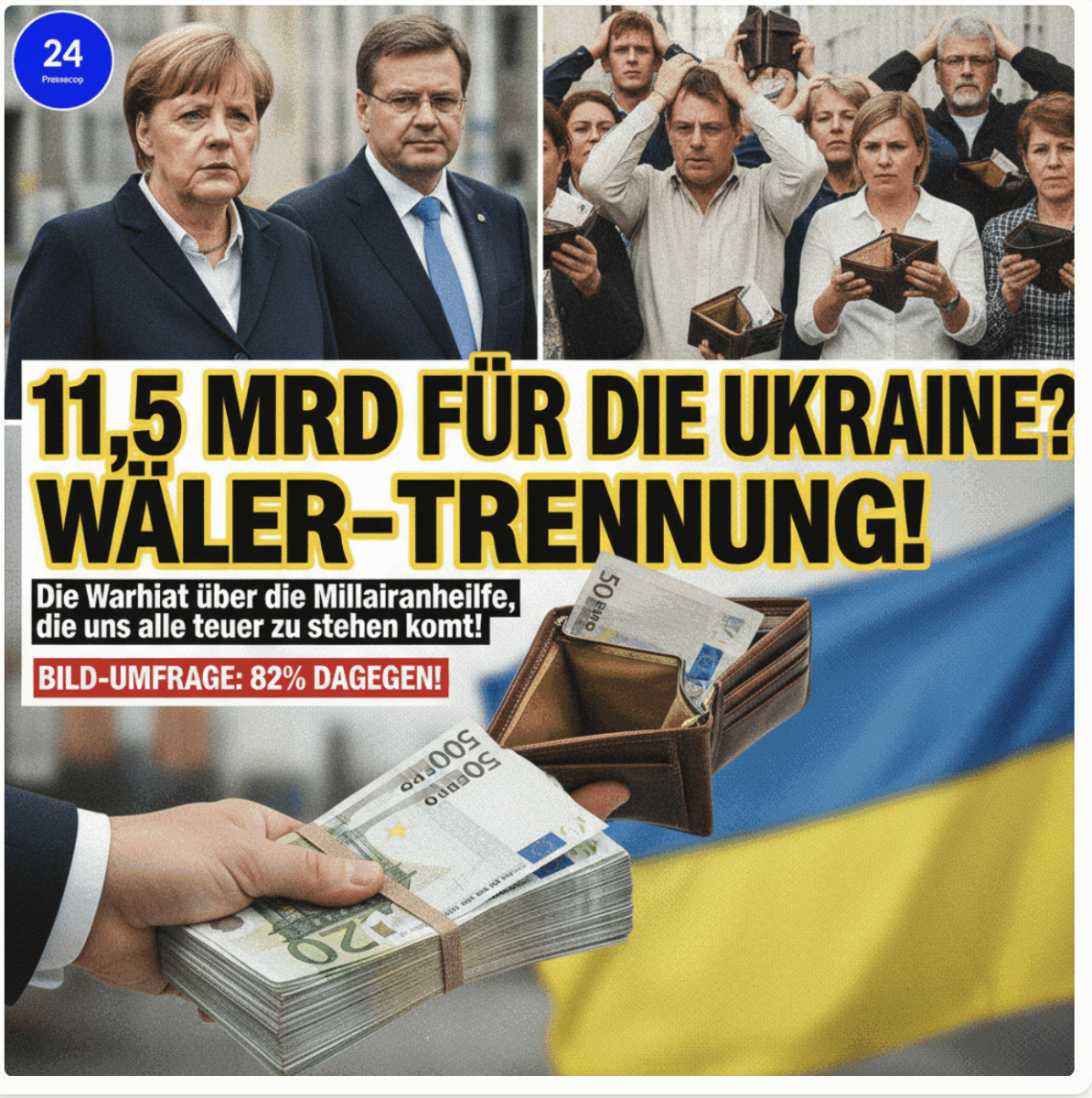 Was raucht die Politik? Steuern für Ukraine-Korruption – Wähler wenden sich ab!