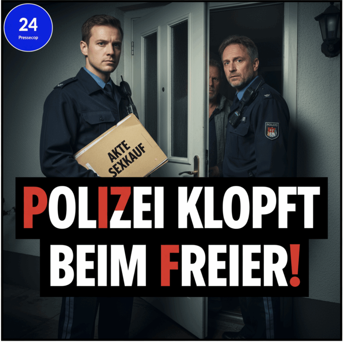 Scham-Schock im Wohnzimmer! Polizei jagt Freier bis nach Hause