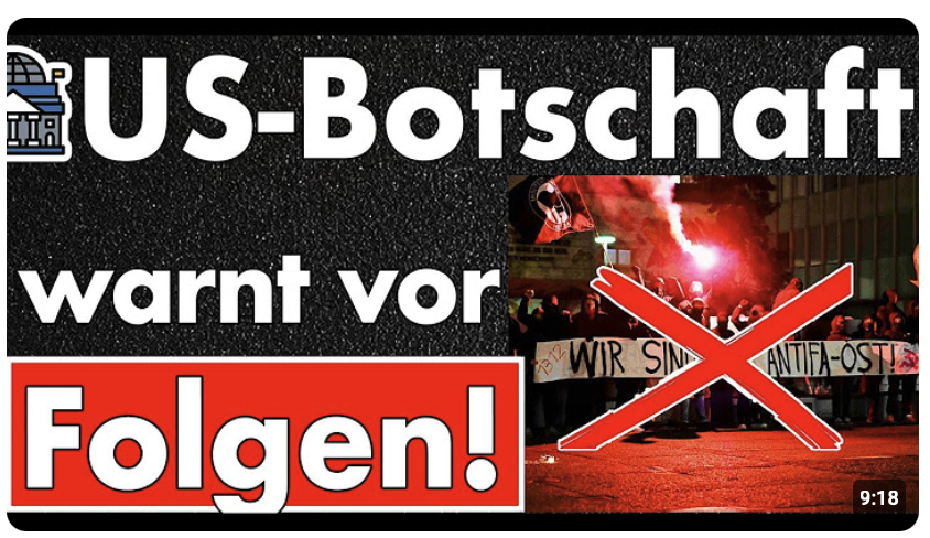 Kein iPhone, kein PayPal, kein Windows – US-Botschaft erklärt Sanktionen gegen Antifa-Unterstützer!