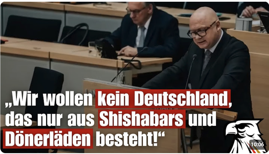 „Wir wollen kein Deutschland, das nur aus Shishabars und Dönerläden besteht!“