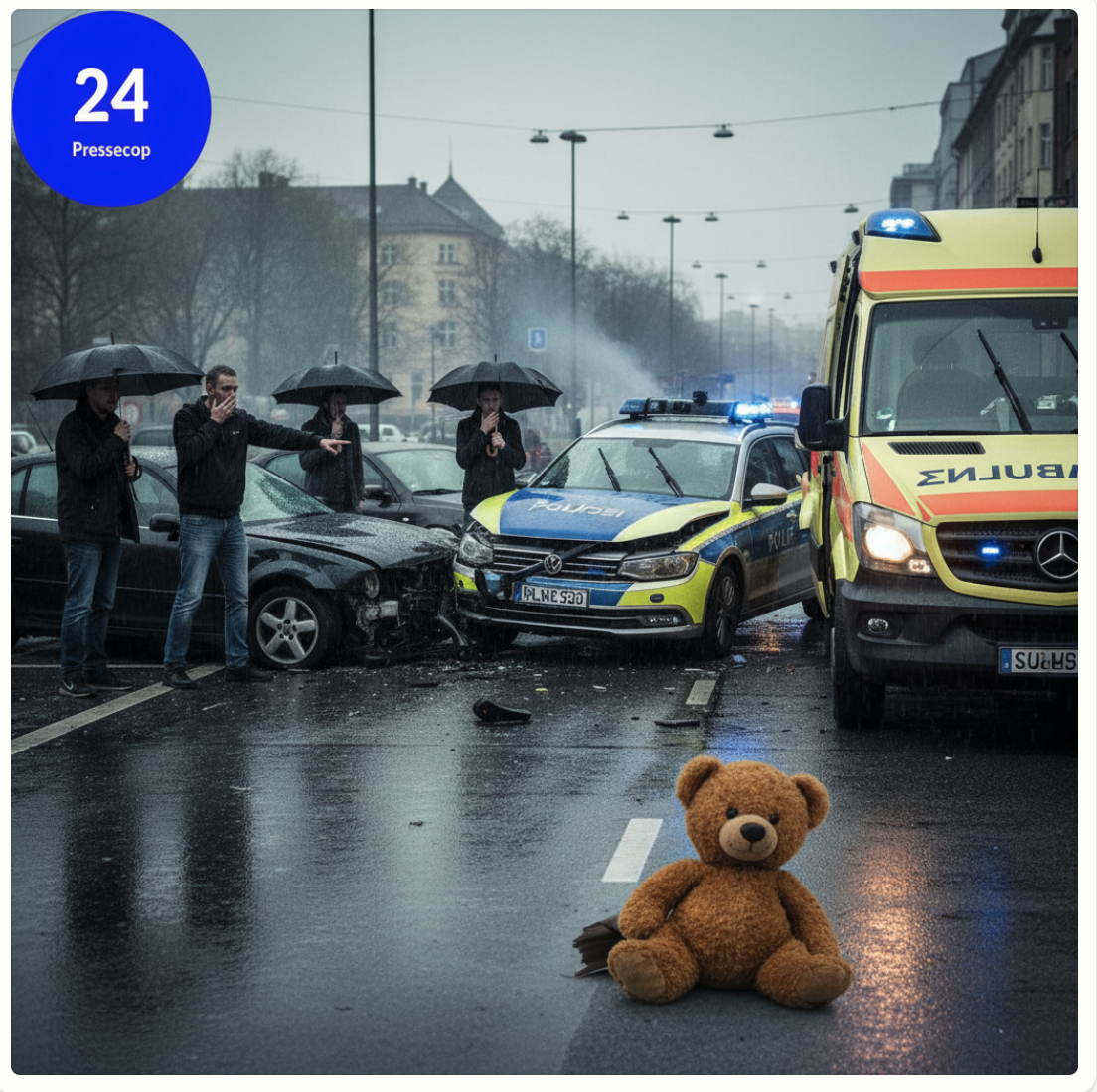 POLIZEICRASH NACH MESSER-ALARM! KIND IM CHAOS VERLETZT