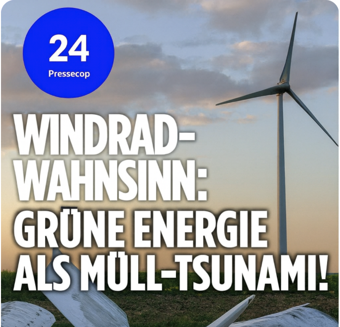 WINDRAD-WAHNSINN: GRÜNE ENERGIE ALS MÜLL-TSUNAMI!