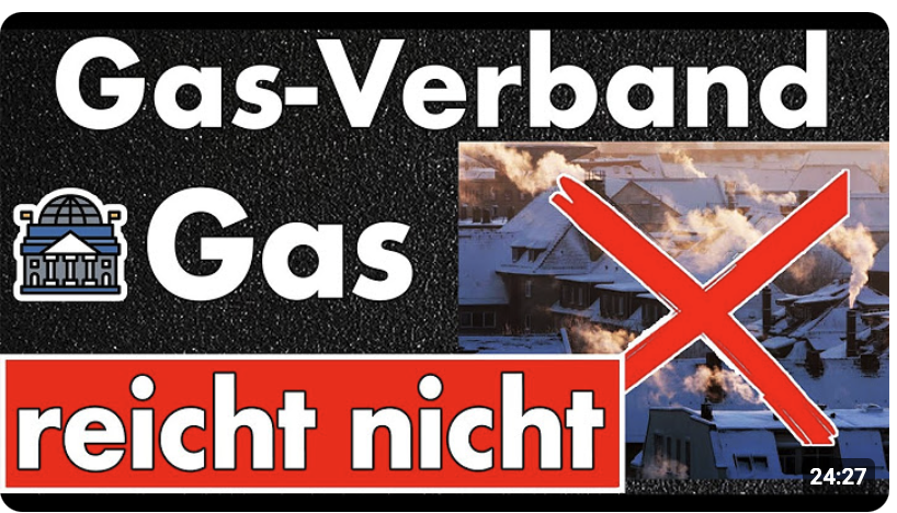 Versorgungs-Schock: Gas reicht bei normalen Winter nicht! Lügen & Inkompetenz der Regierung werden Tote fordern!