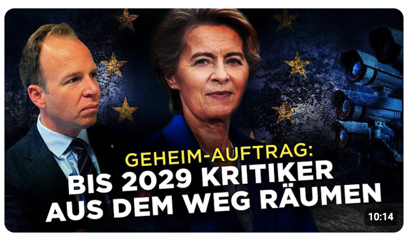 EU-Schutzschild? Von der Leyens Geheim-Auftrag: Bis 2029 Kritiker aus dem Weg räumen