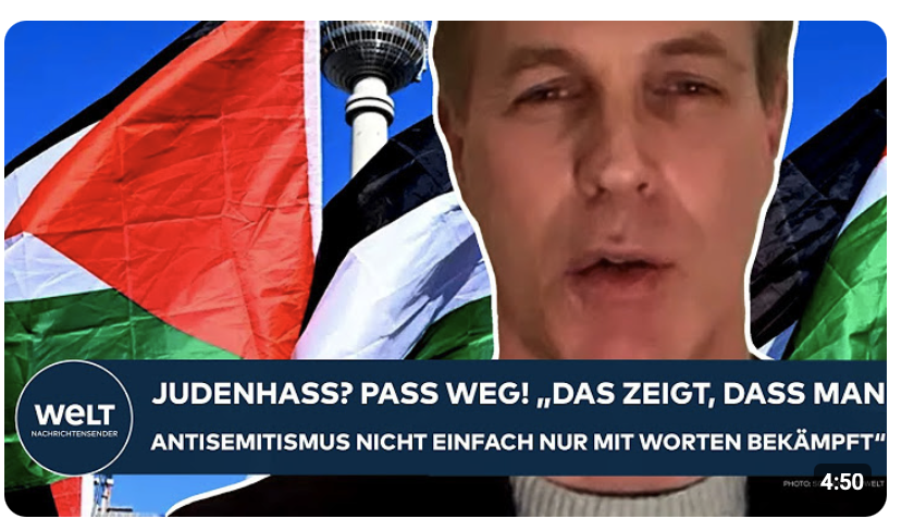 FIEDLER: Judenhass? Pass weg! „Zeigt, dass man Antisemitismus nicht einfach nur mit Worten bekämpft“