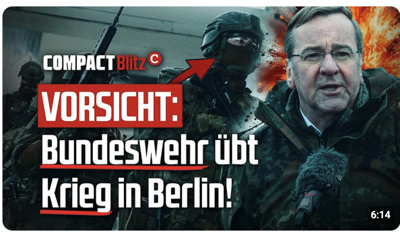 VORSICHT: Bundeswehr übt Krieg in Berlin!