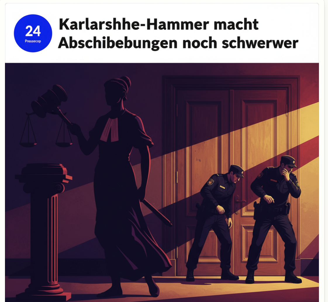 Karlsruhe-Hammer: Polizei ausgebremst – Richter stellen Abschiebe-Jäger an die Kette﻿