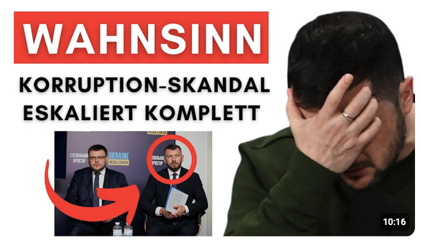 Ukraine streicht Anti-Korruption-Paragrafen aus Friedens-Plan + Anti-Korruptions-Chef gefeuert!