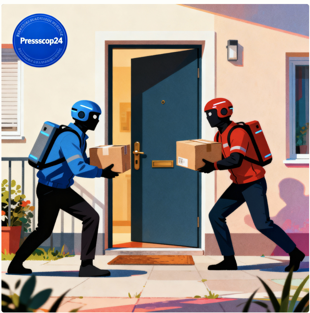 Paketboten-Grauen hinter der Wohnungstür!