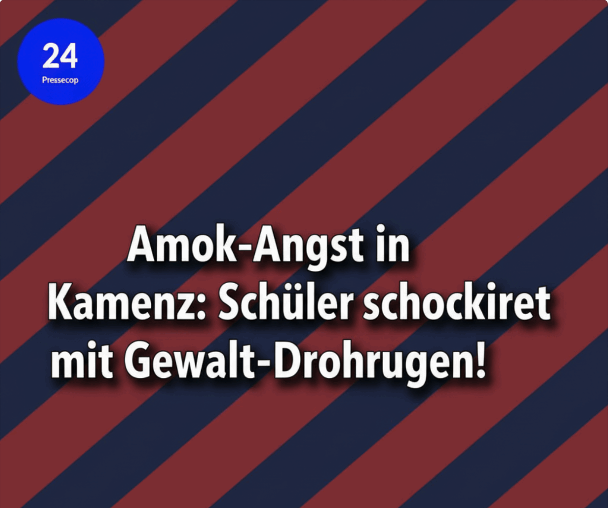 Amok-Angst in Kamenz: Schüler schockiert mit Gewalt-Drohungen!