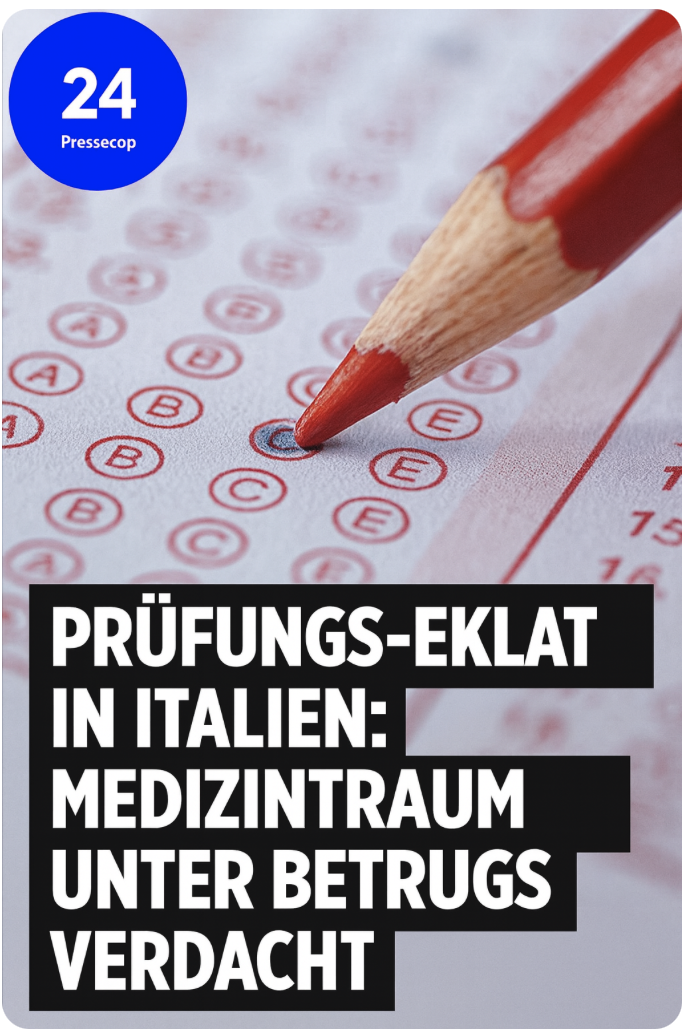 PRÜFUNGS-EKLAT IN ITALIEN: MEDIZINTRAUM UNTER BETRUGSVERDACHT