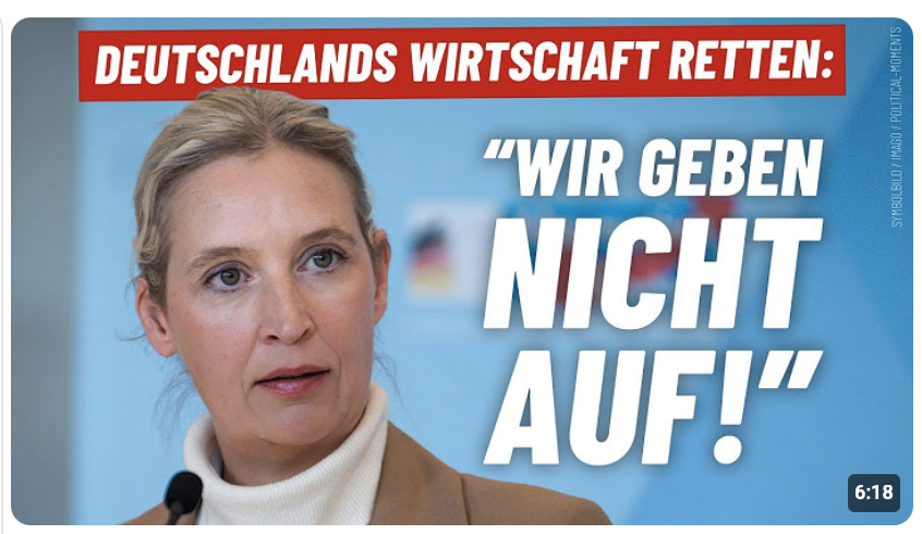 „Es ist wirklich schrecklich!“ – Alice Weidel – AfD