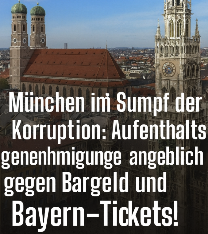München im Sumpf der Korruption: Aufenthaltsgenehmigungen angeblich gegen Bargeld und Bayern-Tickets!