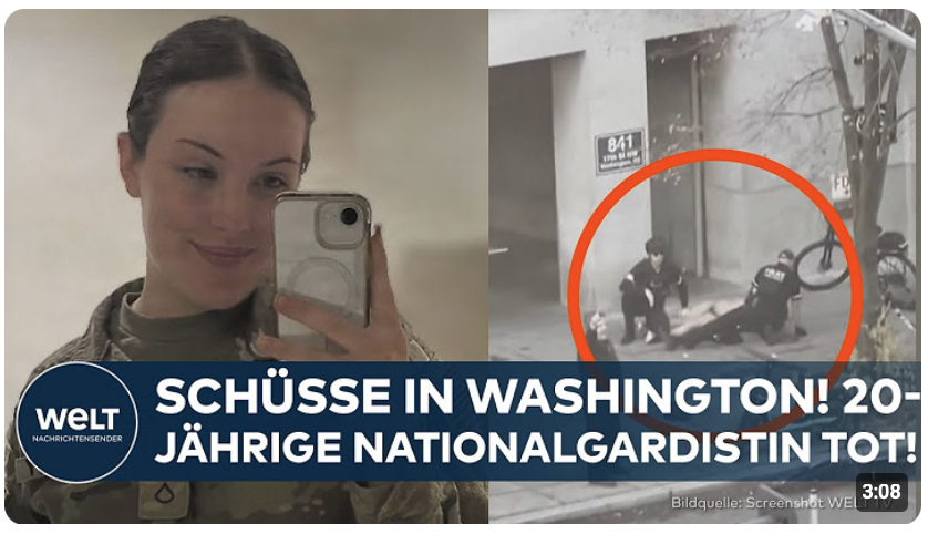 USA: 20-jährige Nationalgardistin nach Schüssen gestorben – brisante Infos zum afghanischen Schützen
