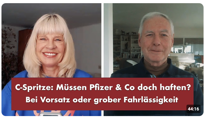 C-Spritze: Müssen Pfizer & Co doch haften? – Punkt.PRERADOVIC mit Dr. Helmut Sterz