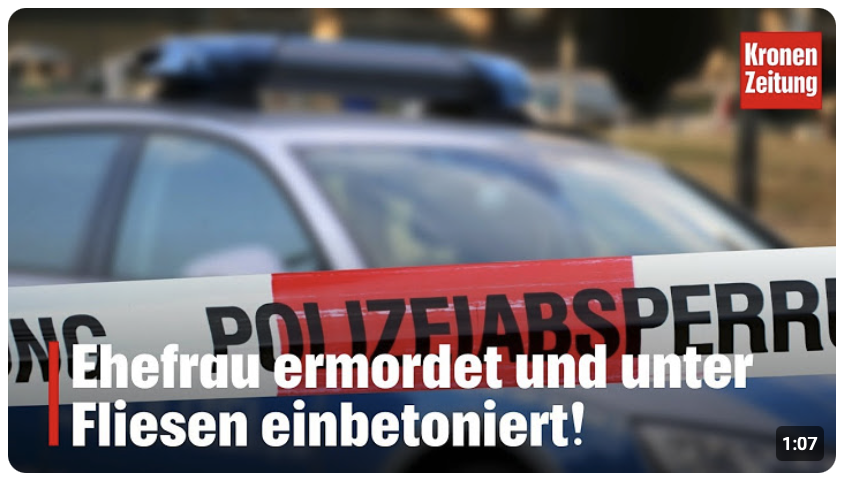 Ehefrau ermordet und unter Fliesen einbetoniert! | krone.tv NEWS
