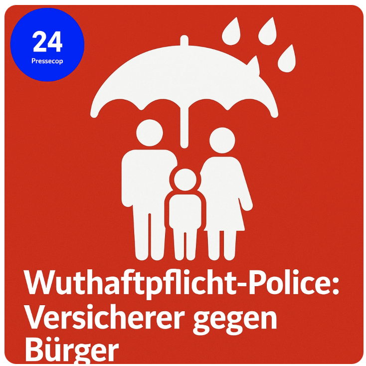 Wuthaftpflichtpolice steigt um 9,99%! Versicherer gegen Bürger!