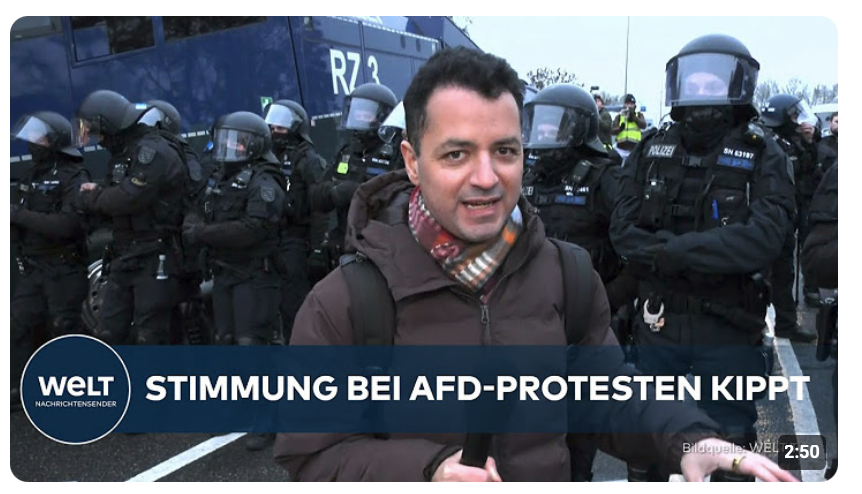 ANTIFA IN GIEßEN: Vermummte Gruppen treiben AfD-Proteste an den Rand der Eskalation