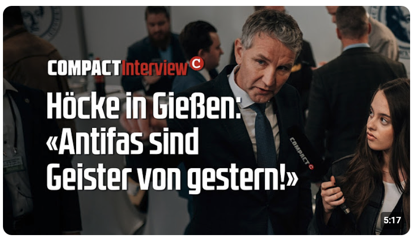 Höcke in Gießen: «Antifas sind Geister von gestern!»
