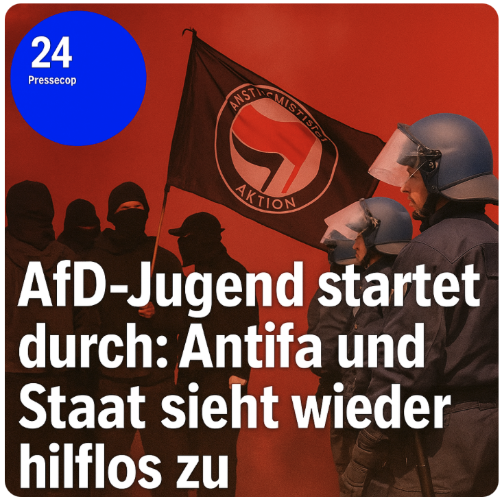 AfD-Jugend startet durch: Antifa und Staat sieht wieder hilflos zu!