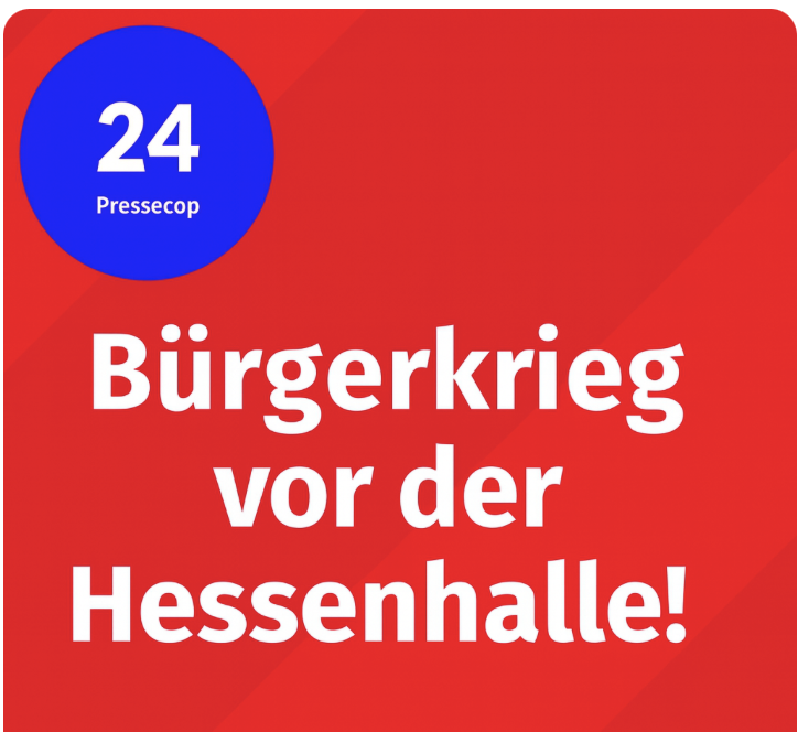 Antifa-Bürgerkrieg vor der Hessenhalle!