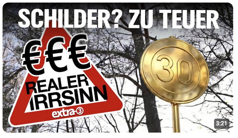 Realer Irrsinn: Gefährlicher Schulweg! Kein Geld für Tempo 30-Schilder in Weil | extra 3