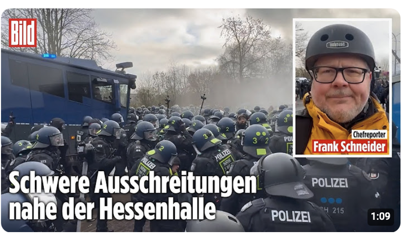 Gießen: 2000 Vermummte greifen Polizei an