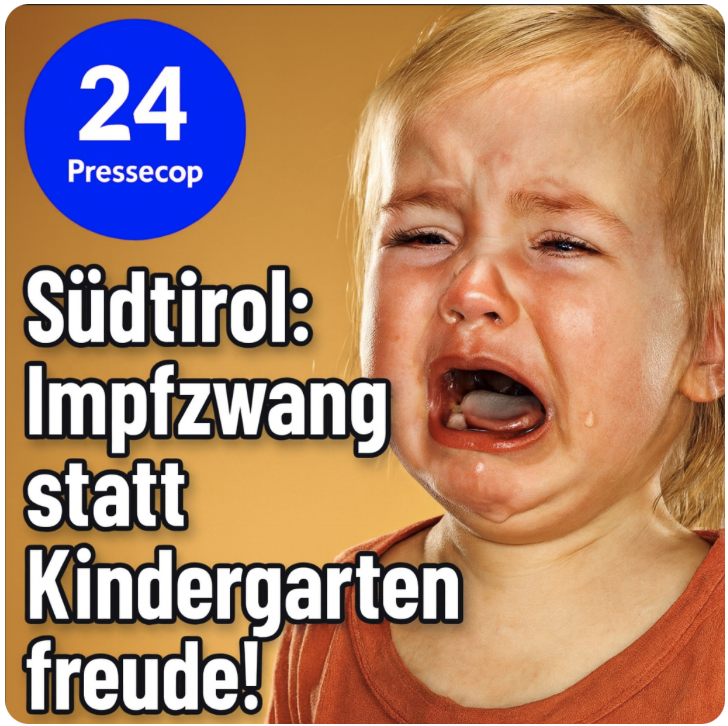 Impfdiktatur in Südtirol: Impfzwang statt Kindergartenfreude!