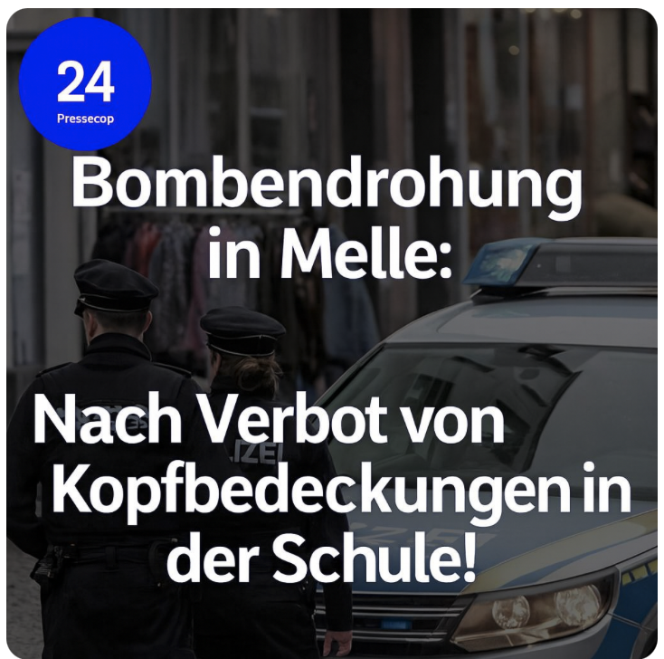 Bombendrohung in Melle: Nach Verbot von Kopfbedeckungen in der Schule!