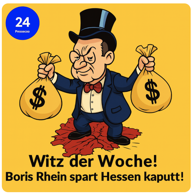 Witz der Woche! Boris Rhein spart Hessen kaputt – und die Kleinen Beamten zahlen die Zeche!