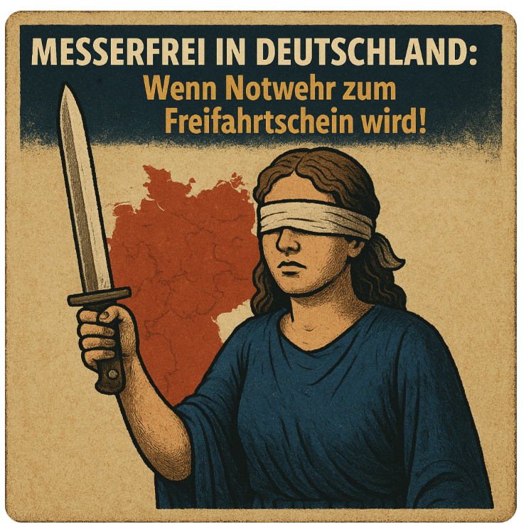 Messerfrei in Deutschland: Wenn Notwehr 37 Messerstiche zum Freifahrtschein wird!