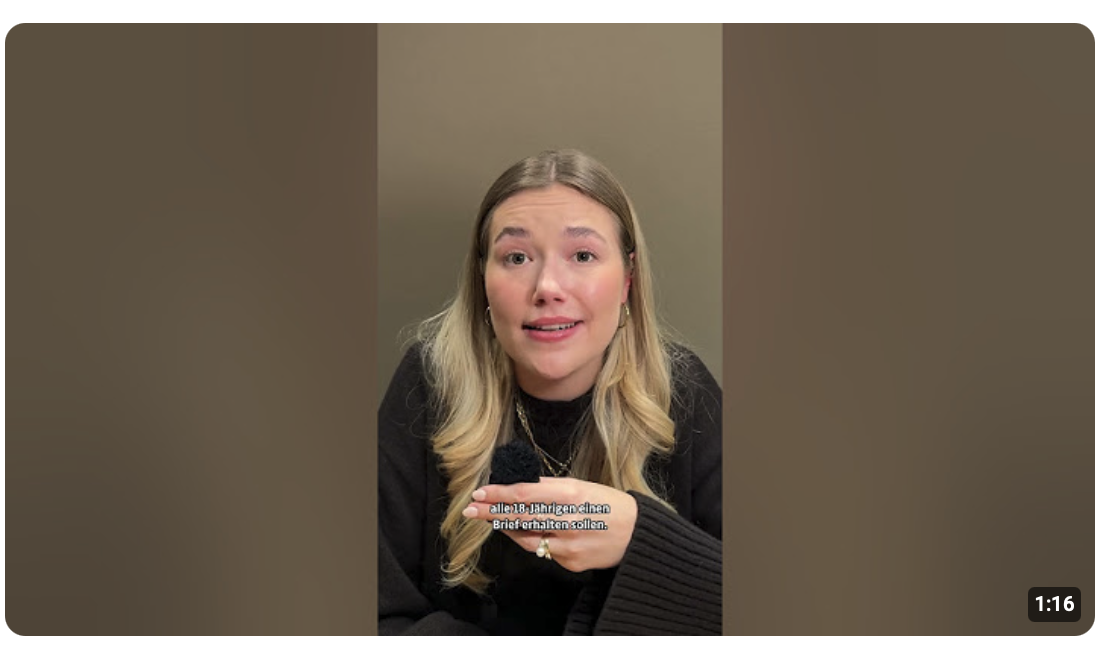 Schulstreik gegen Wehrpflicht