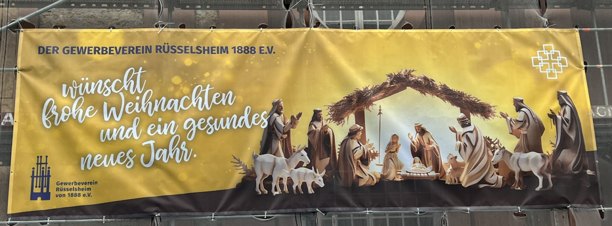 Schande von Rüsselsheim! Weihnachtsmarkt ohne Krippe