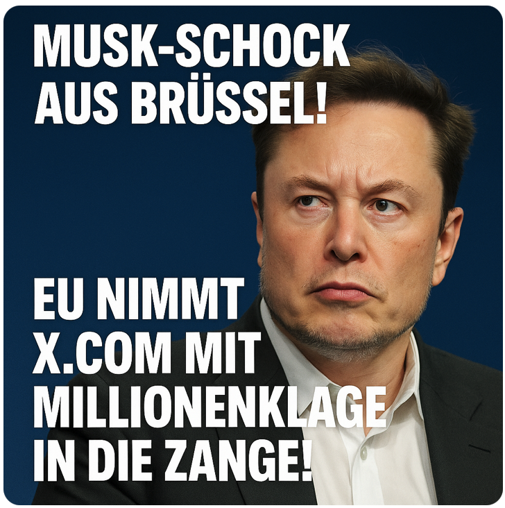 Musk-Schock aus Brüssel! EU nimmt X.com in die Zange