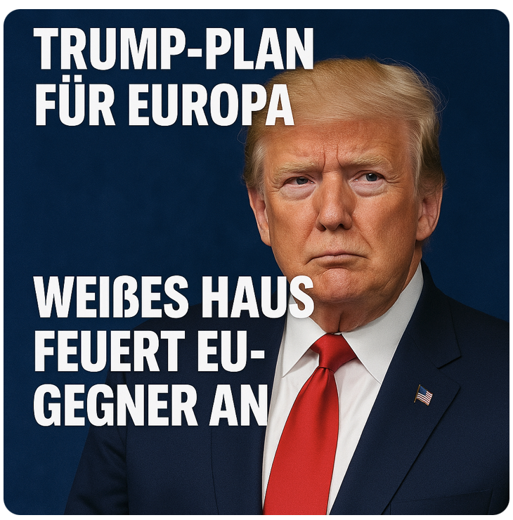 Trump-Plan für Europa! Weißes Haus feuert EU-Gegner an