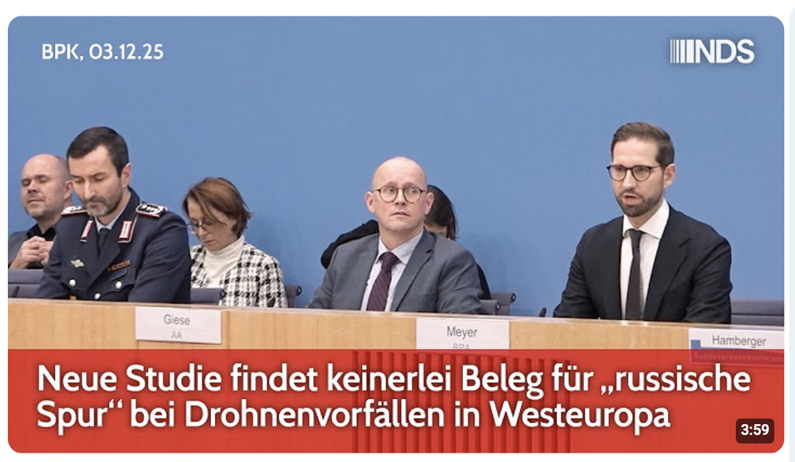Neue Studie findet keinerlei Beleg für „russische Spur“ bei Drohnenvorfällen in Westeuropa | BPK