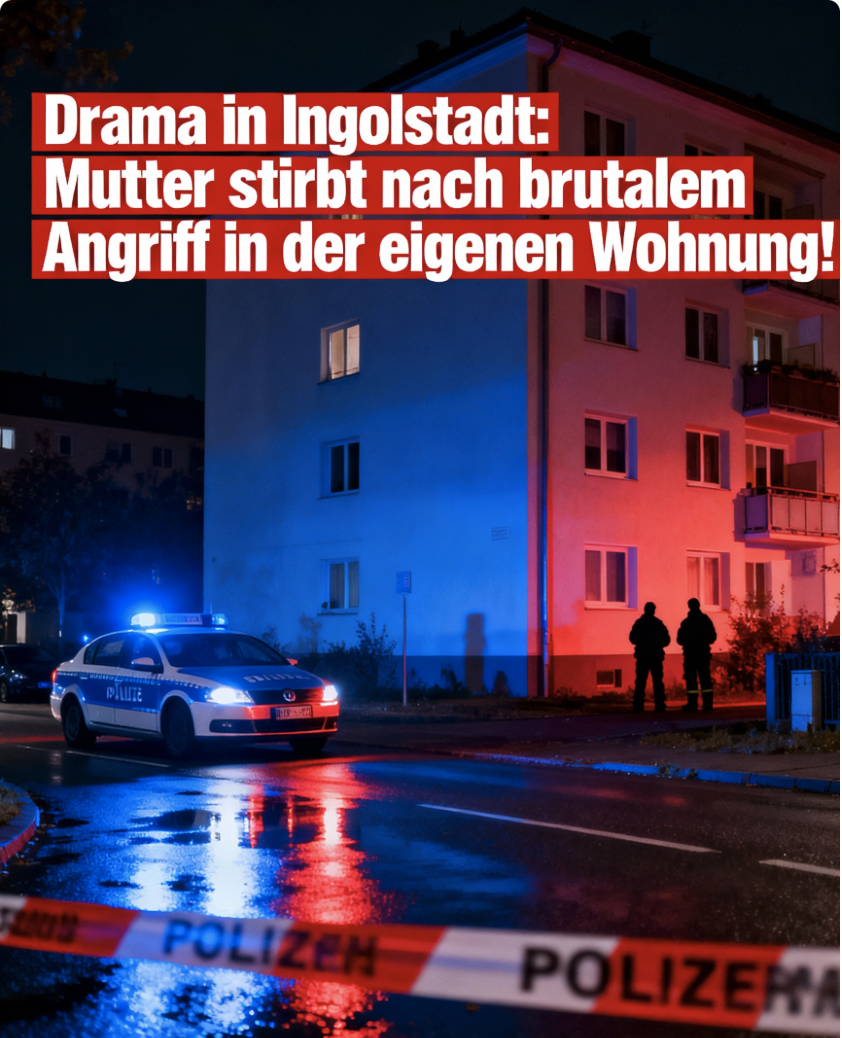 Drama in Ingolstadt: Mutter stirbt nach brutalem Angriff in der eigenen Wohnung