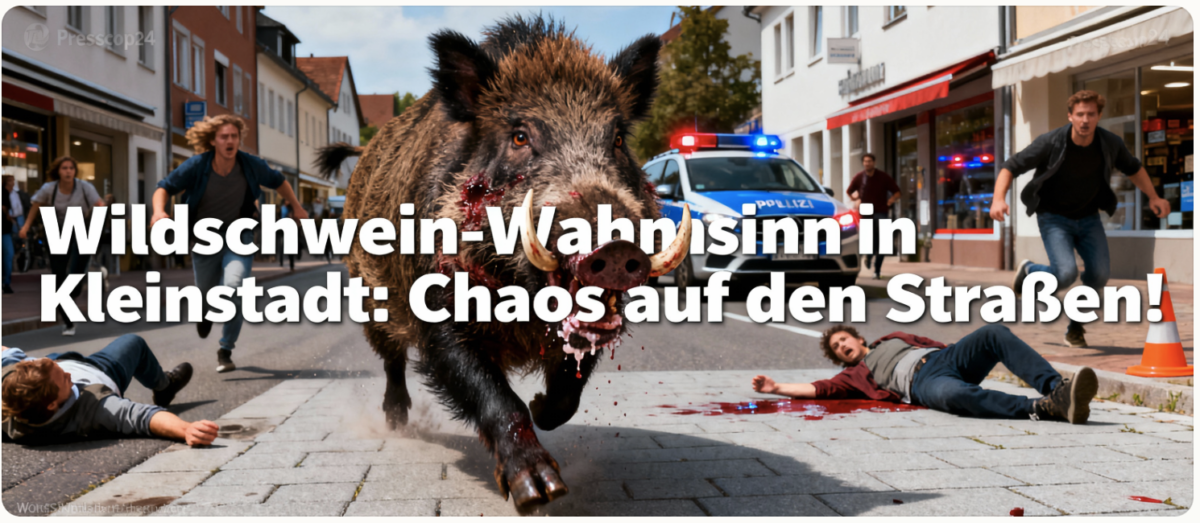 Wildschwein-Wahnsinn in Kleinstadt: Chaos auf den Straßen!