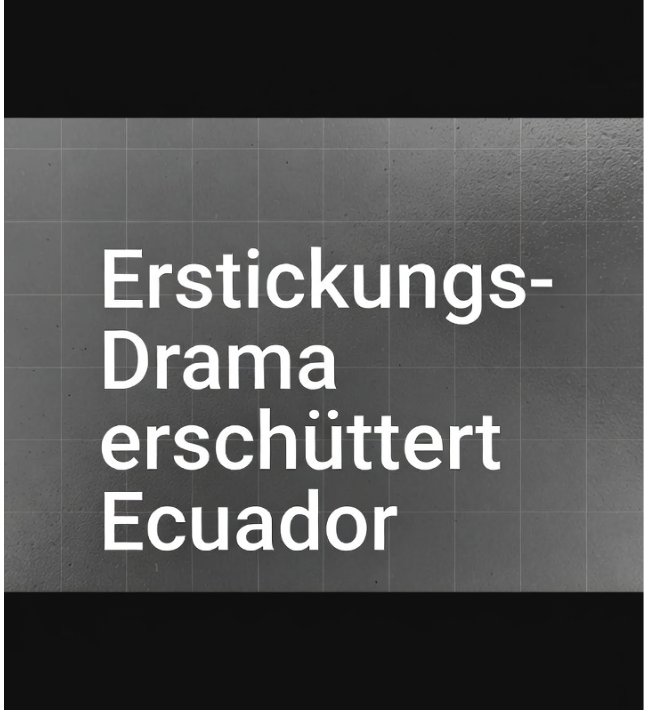 Grauen hinter Gittern! Erstickungs-Drama erschüttert Ecuador