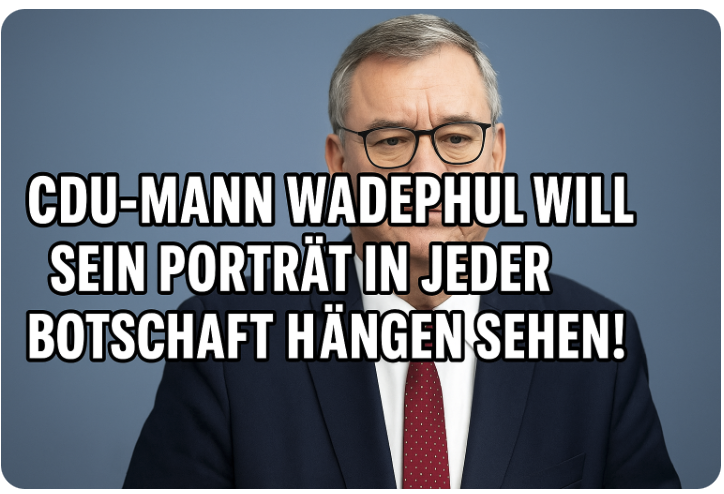 „Wenn Baerbock sich das getraut hätte!“ – CDU-Mann Wadephul will sein Porträt in jeder Botschaft hängen sehen
